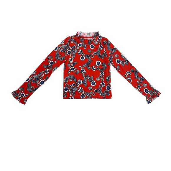 Janie and Jack Swim Long Sleeve Bathing Suit Top Rash Guard Size Girl's 5 - Picture 1 of 3